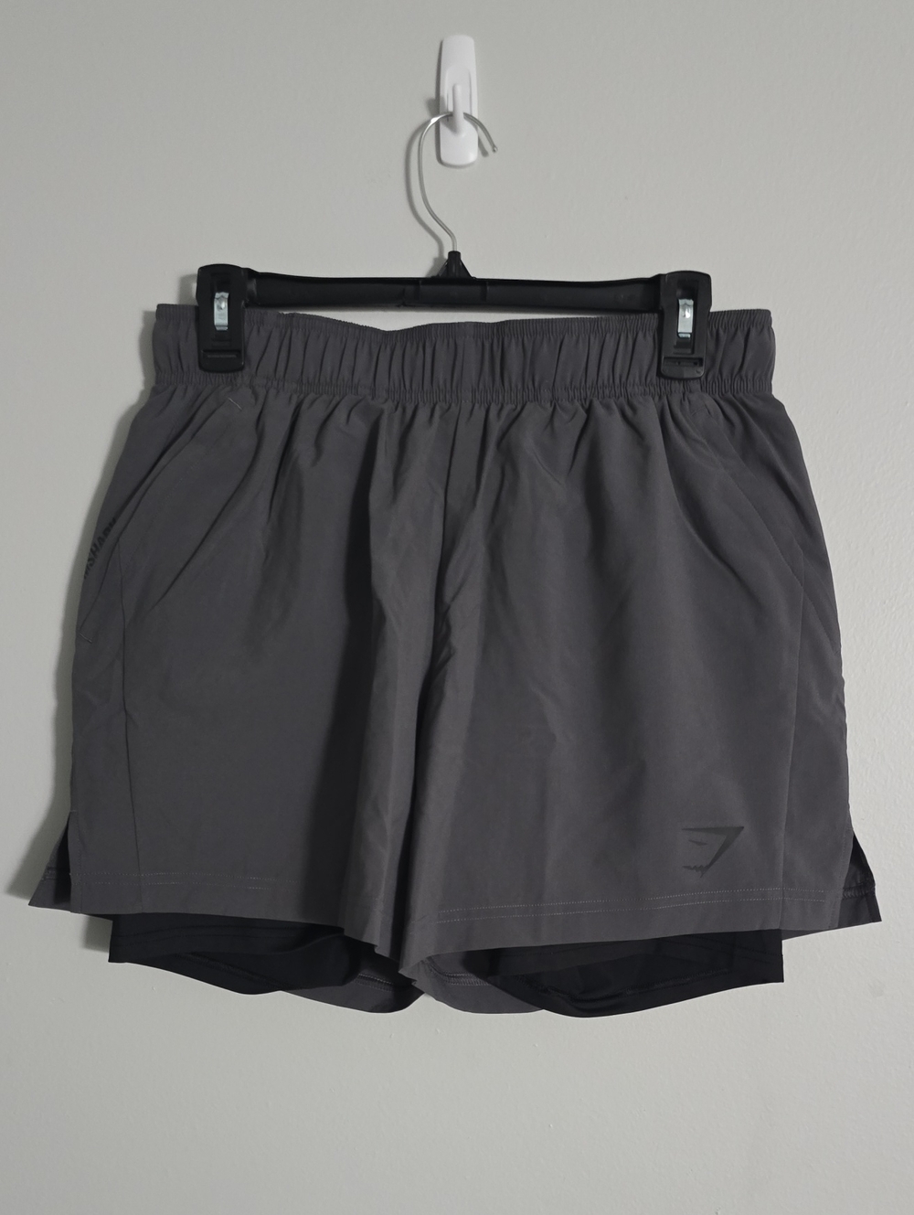 Gymshark Gray Men's 2-in-1 Athletic Shorts